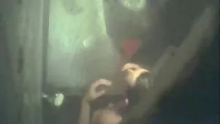 Mergina su nusiskuto ritininės plinta savo kojas priešais draugu